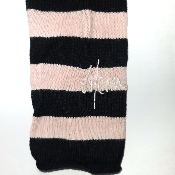 Volcom Pink and Black Stripe Long Sleeve Top - Picture 4 of 6